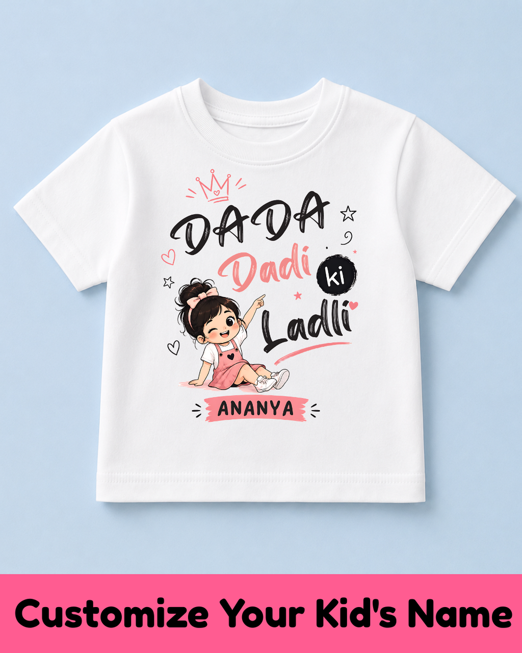 GrandChild Kids Customized Name Tshirt