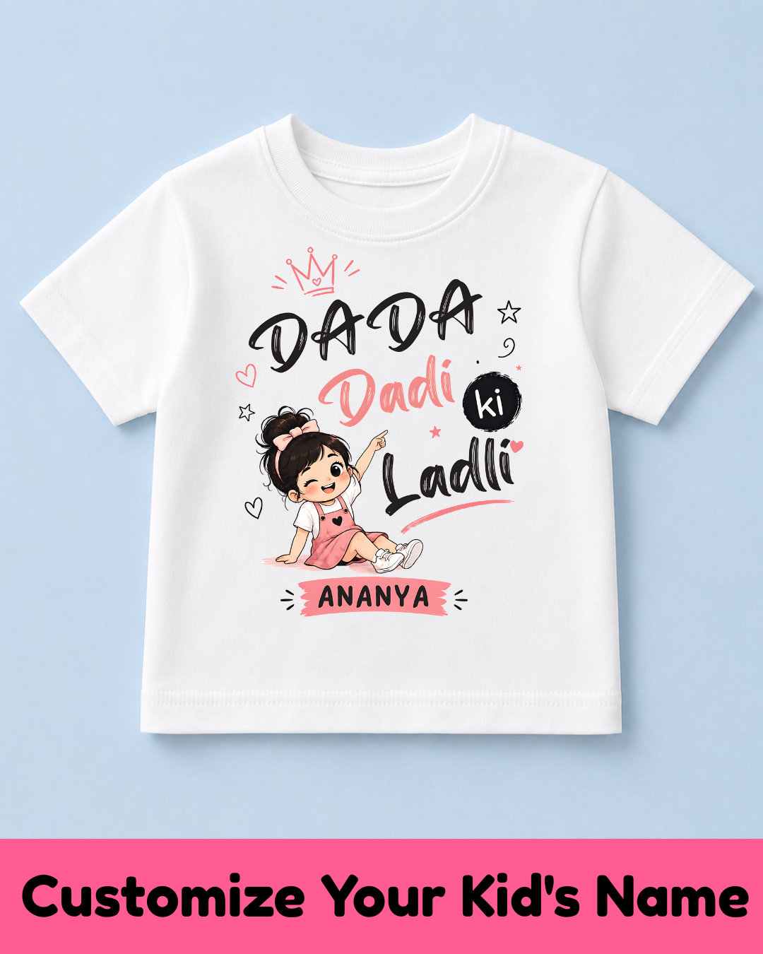 GrandChild Kids Customized Name Tshirt