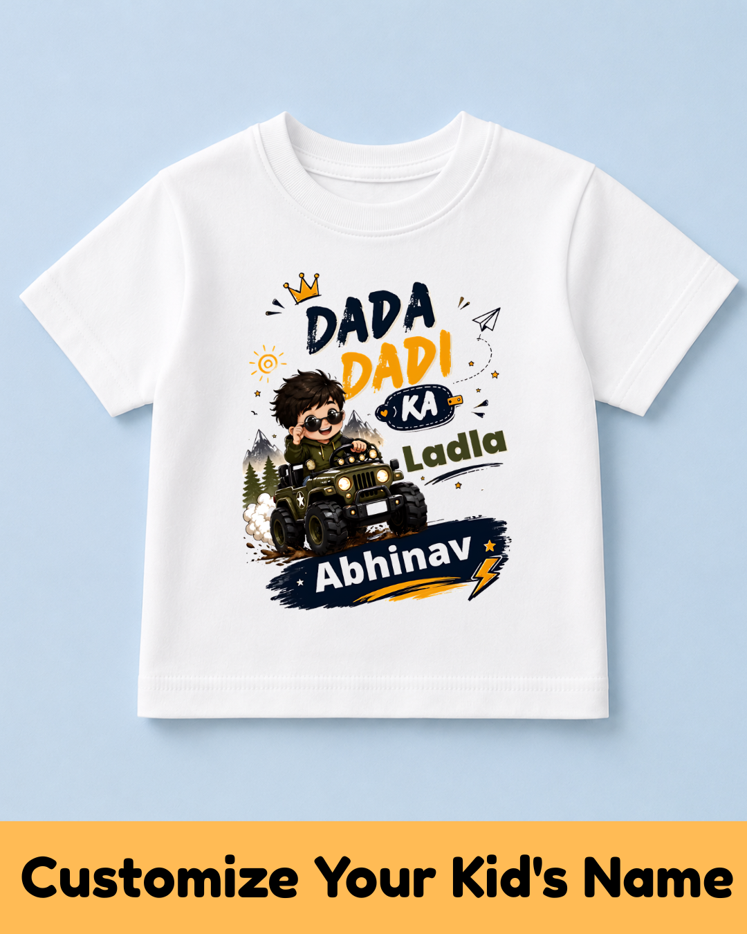 GrandChild Kids Customized Name Tshirt