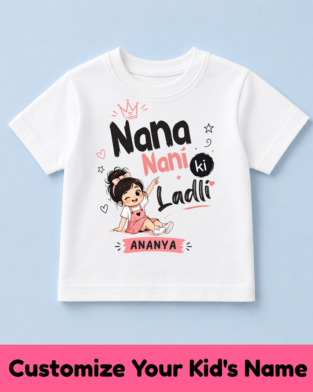 GrandChild Kids Customized Name Tshirt