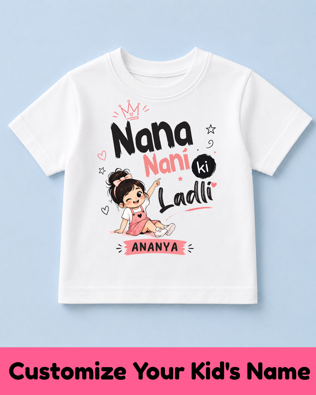 GrandChild Kids Customized Name Tshirt