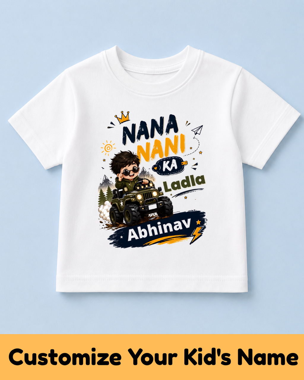 GrandChild Kids Customized Name Tshirt