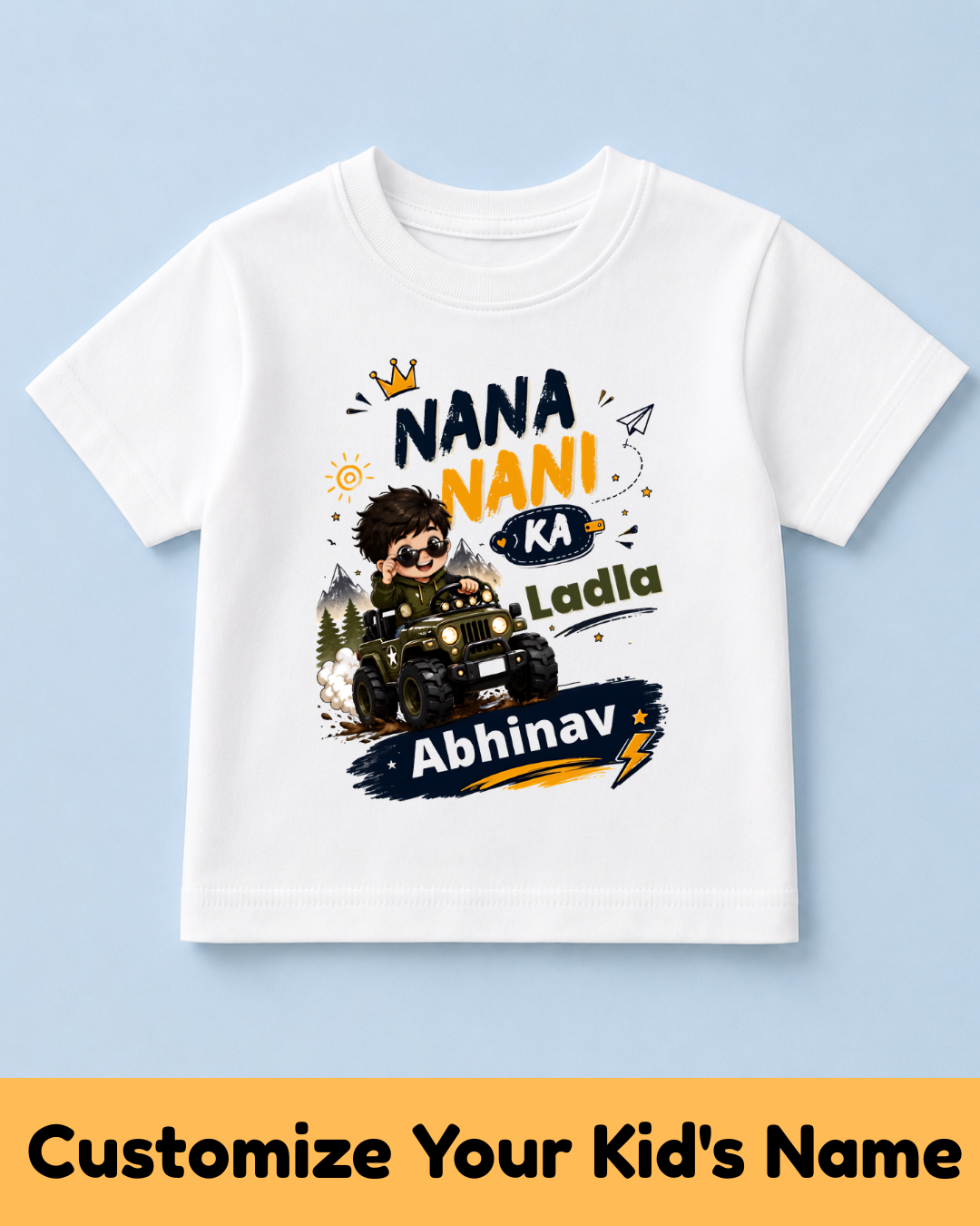 GrandChild Kids Customized Name Tshirt