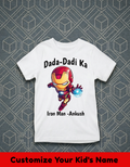 Iron Man Customized Dada Dadi Tshirt