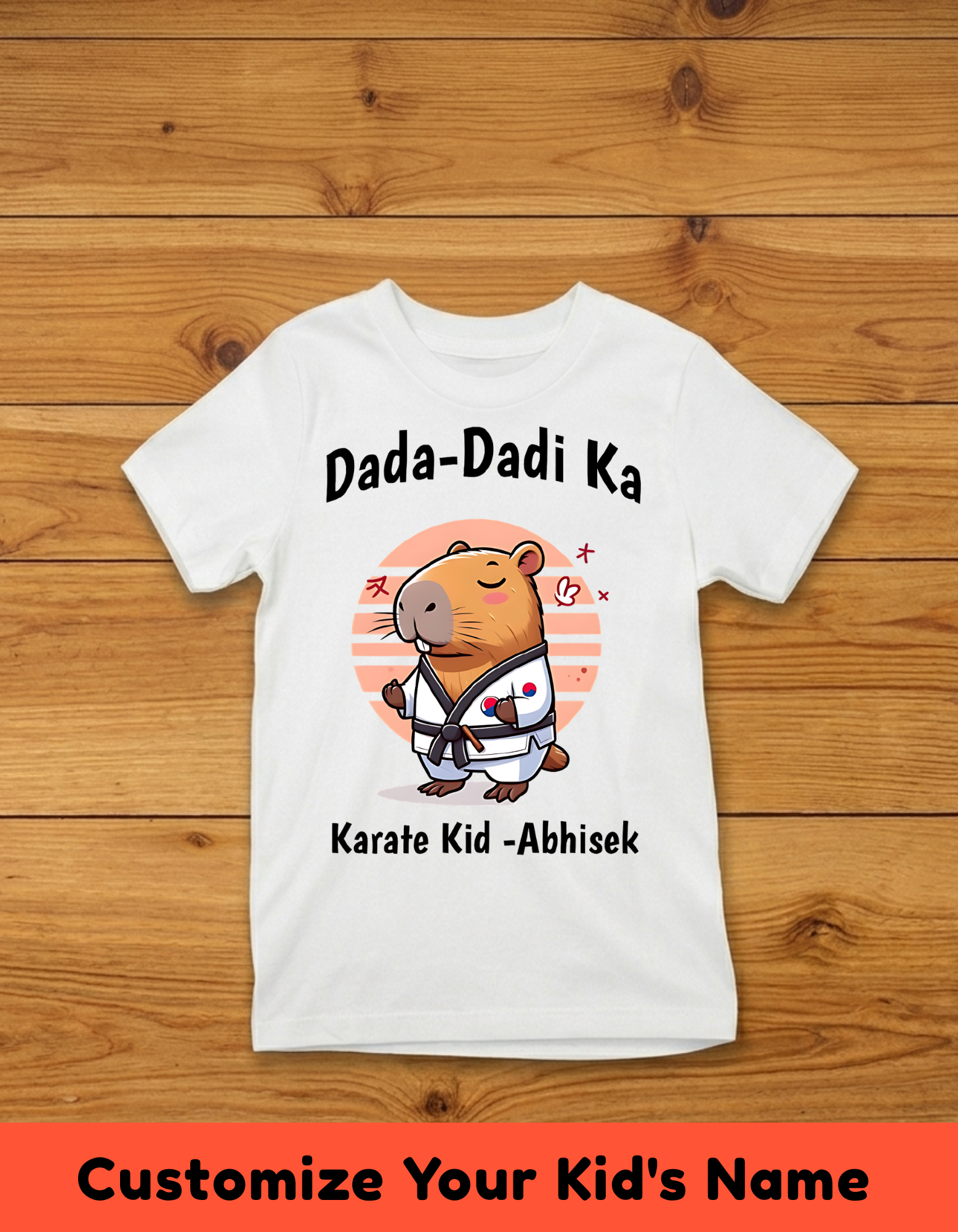 Karate Kid Customized Dada Dadi's Tshirt