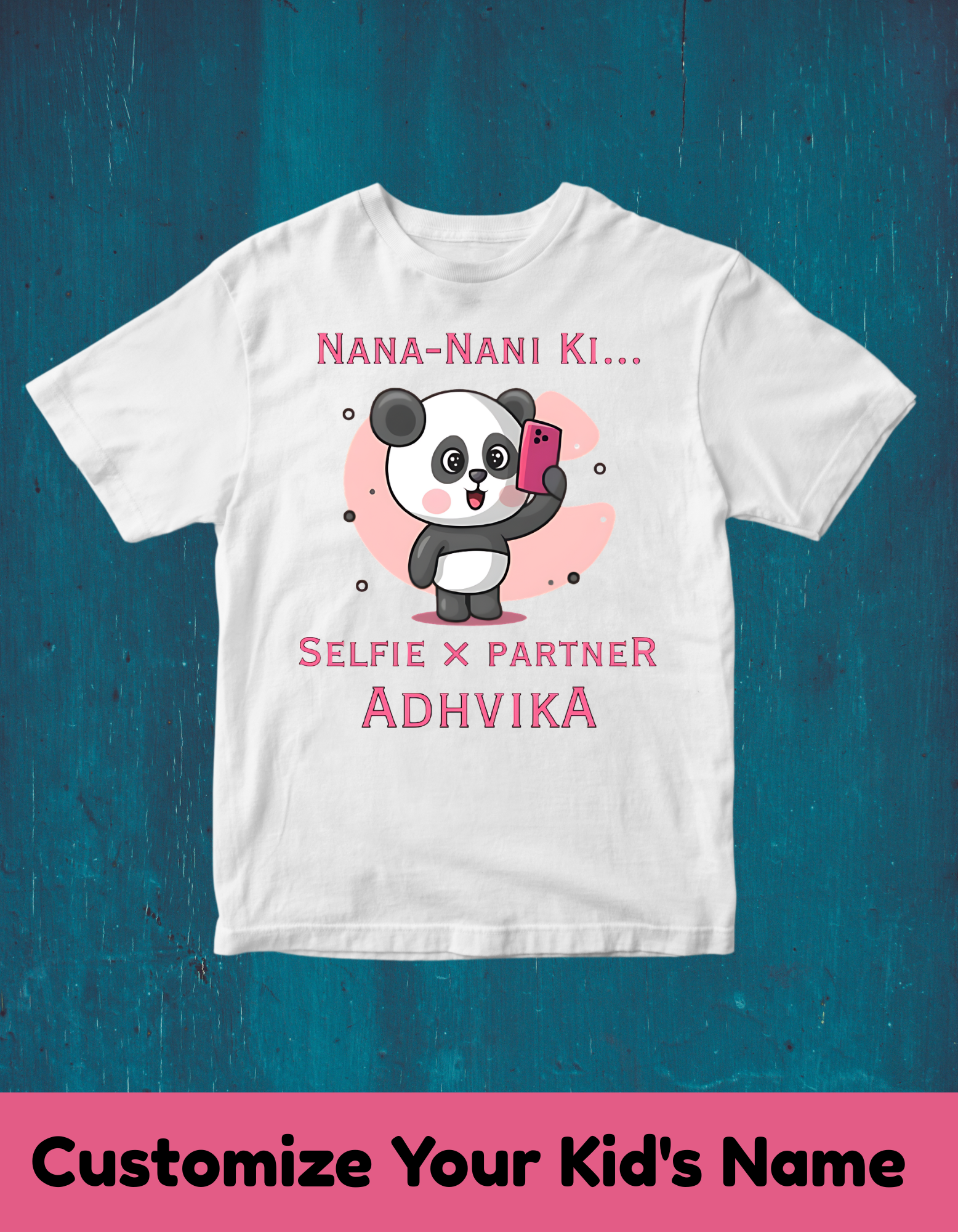 Selfie × Partner Customized Nana Nani Tshirt