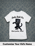 Black Panther Customized Dada Dadi Tshirt