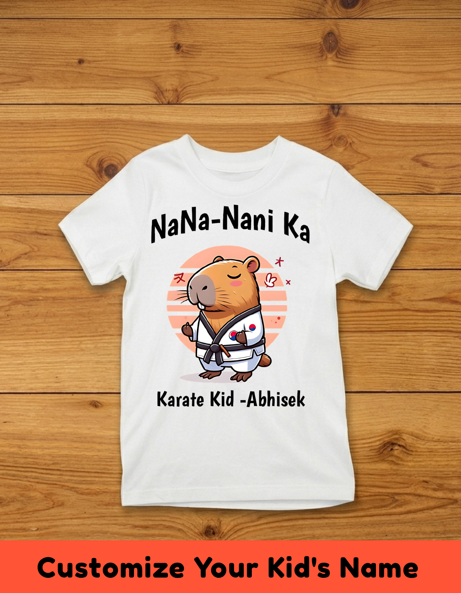 Karate Kid Customized Nana Nani's Tshirt