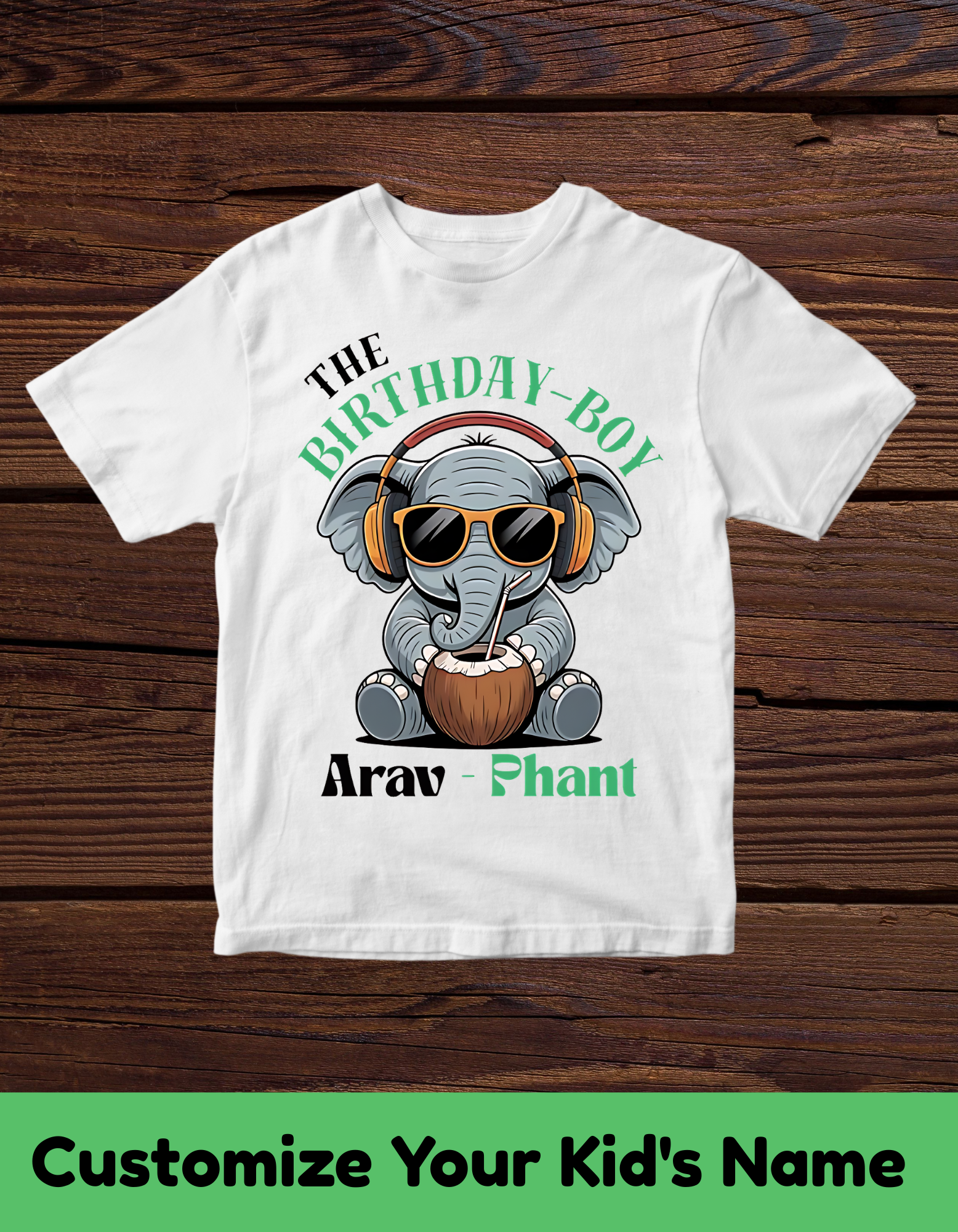 Phant Customized Birthday Boy Tshirt
