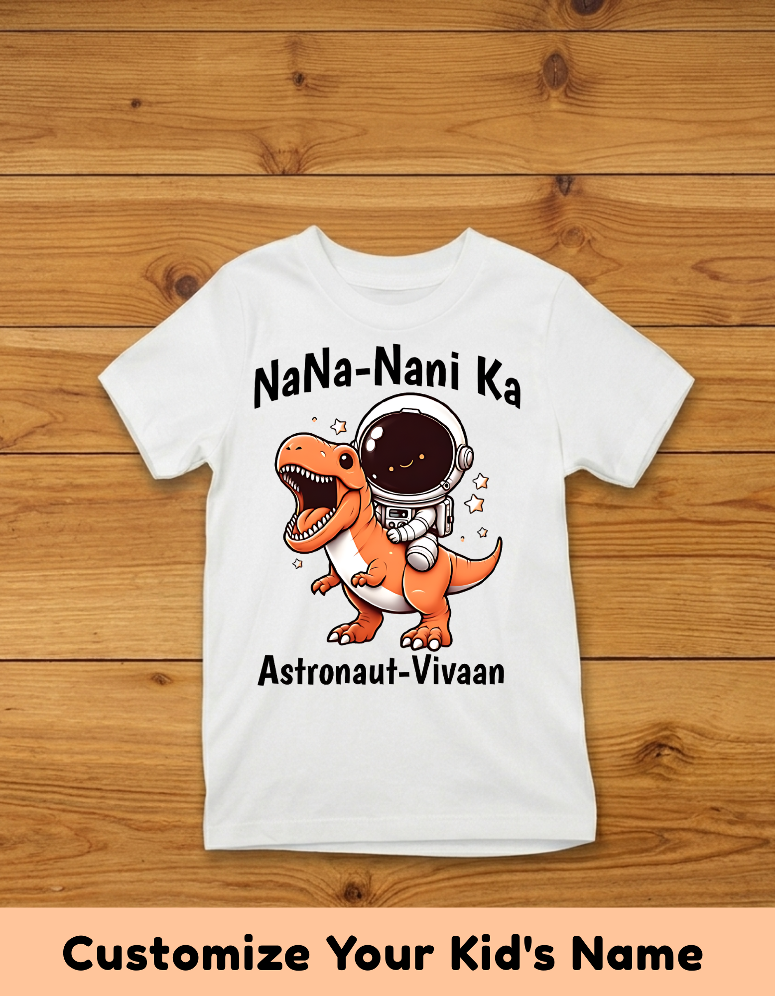Astronaut Customized Nana Nani Tshirt