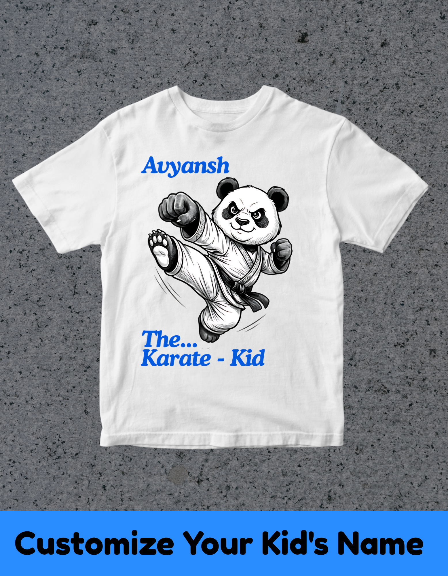 Panda Customized Karate Tshirt