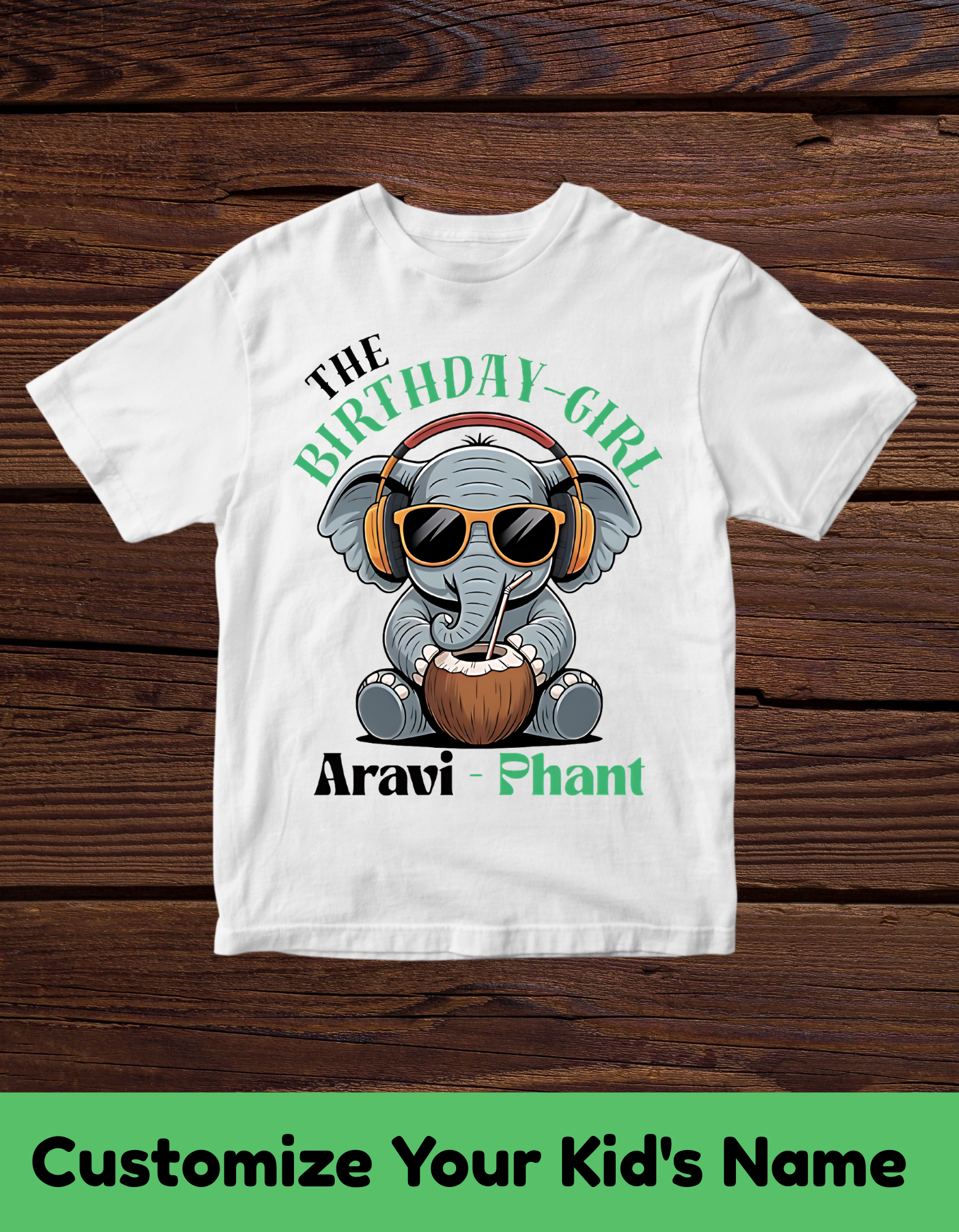 Phant Customized Birthday Girl Tshirt