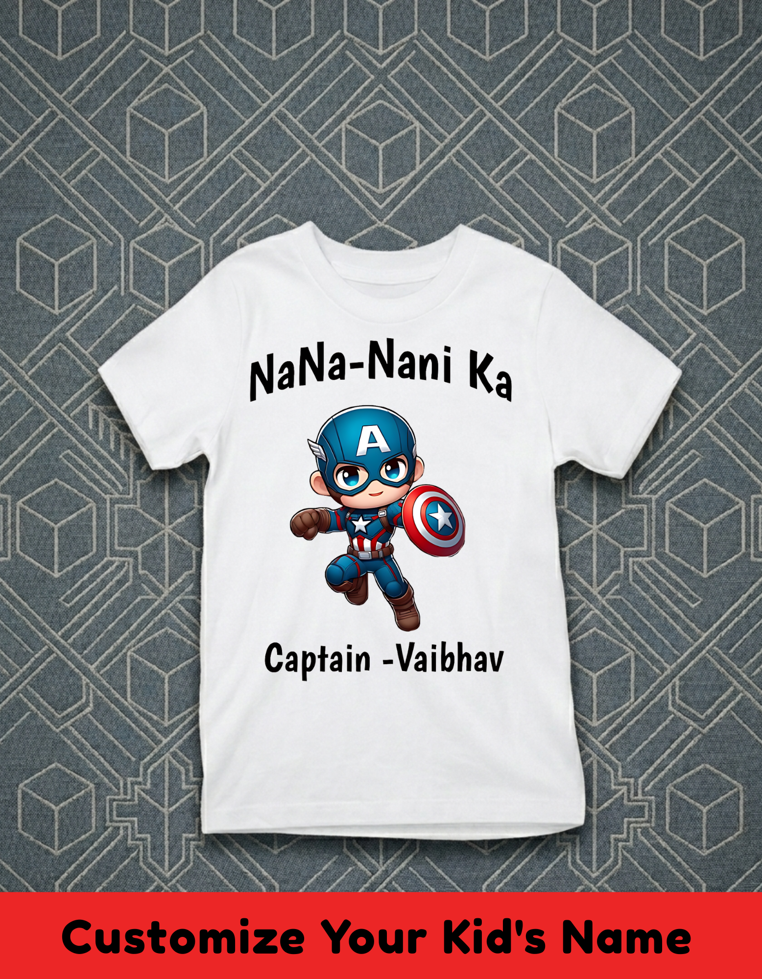 Captain Customized Nana Nani Tshirt