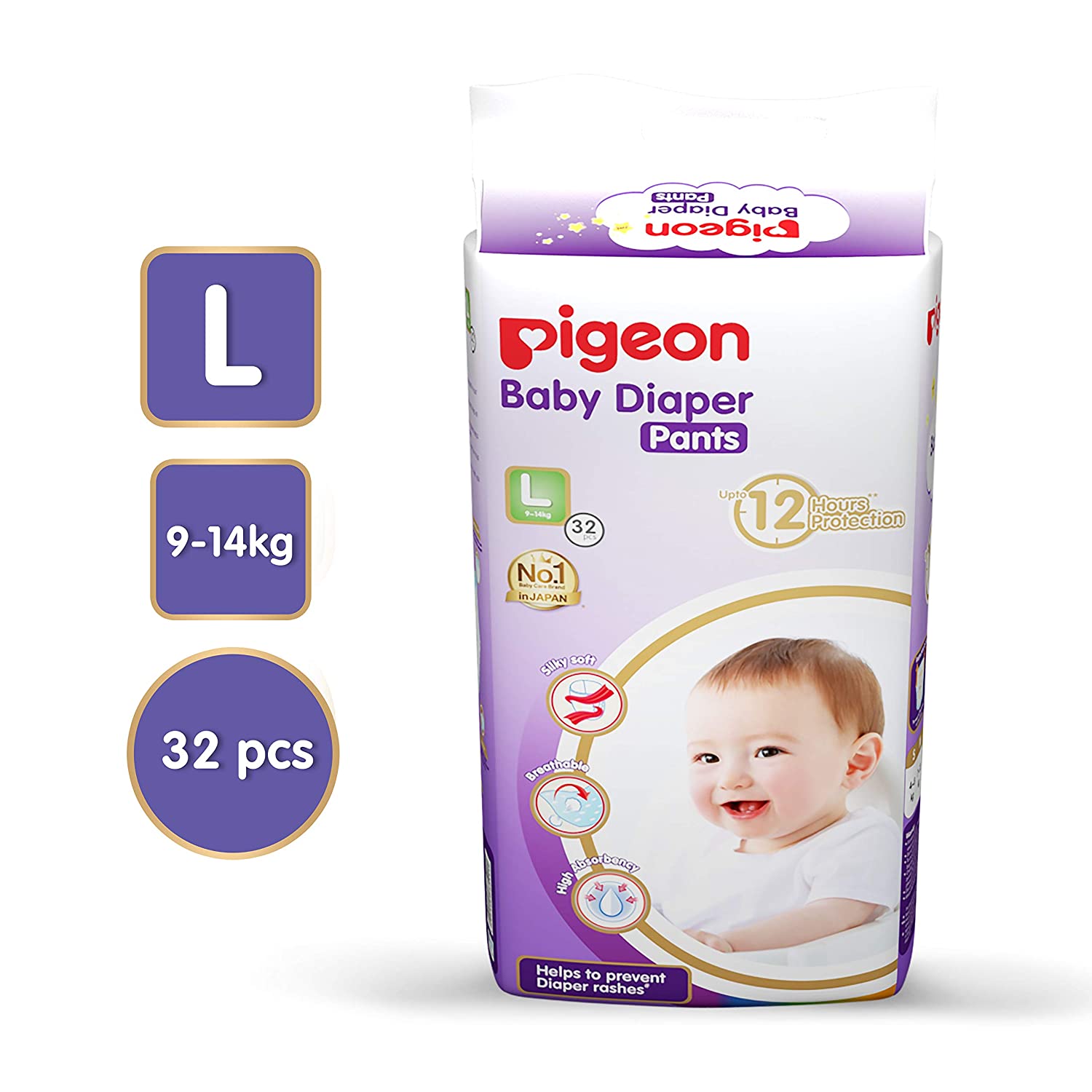 Buy Pampers Premium Care Diaper Pants - Large Size, 9-14 kg Online at Best  Price of Rs 899 - bigbasket